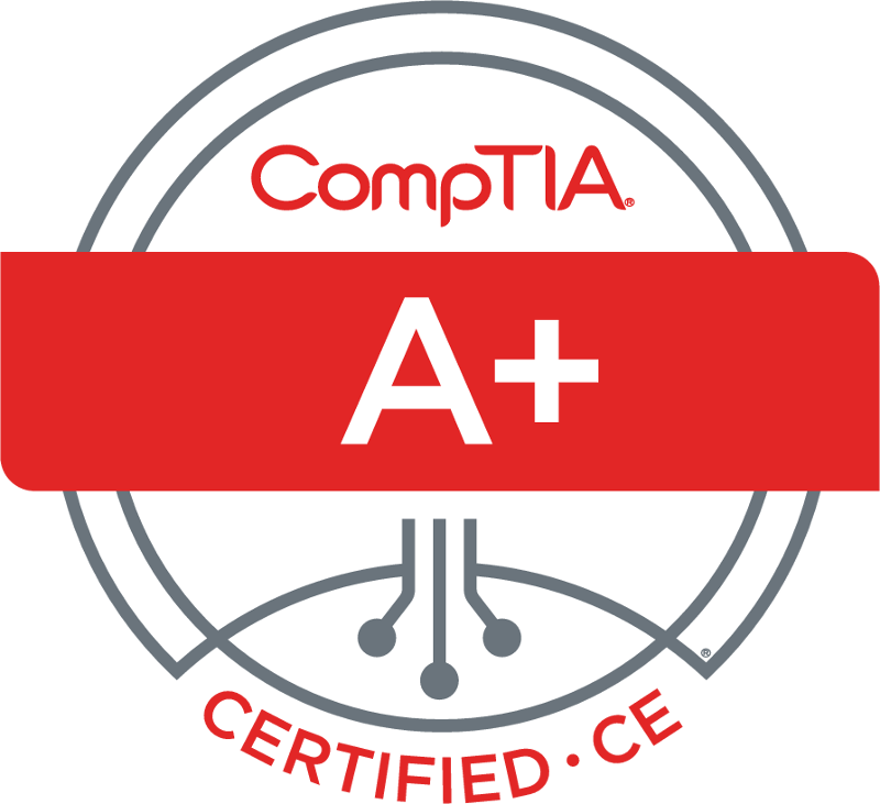 CompTIA A plus cert logo